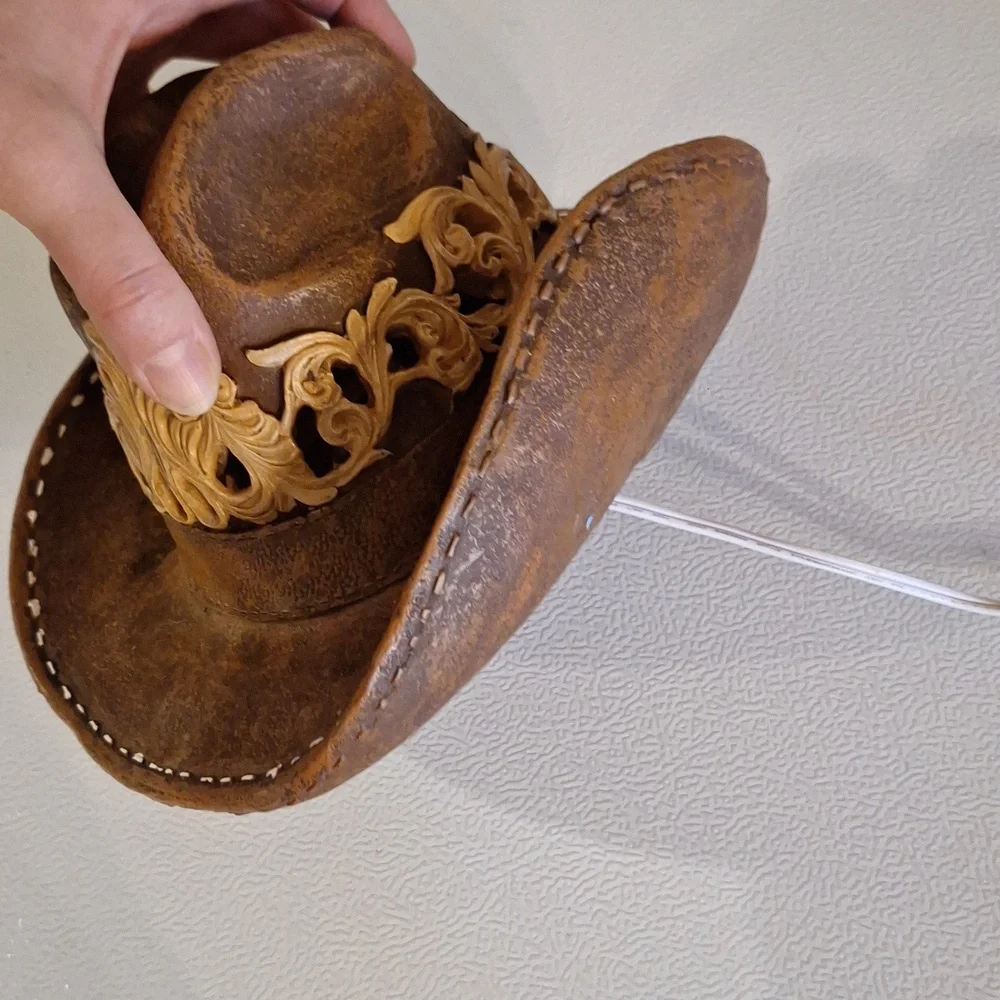Vintage Western Cowboy Hat Nightlight Lamp